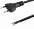 Kabel Daya Listrik Brasil 2 Pin Persetujuan INMETRO dengan Plug BY2-10 Dengan Ujung Kabel Tinned